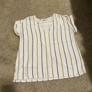 Madewell short sleeve striped top
